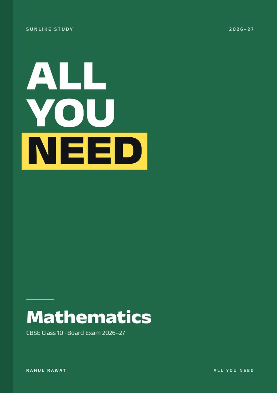 ALL YOU NEED Mathematics book, front cover