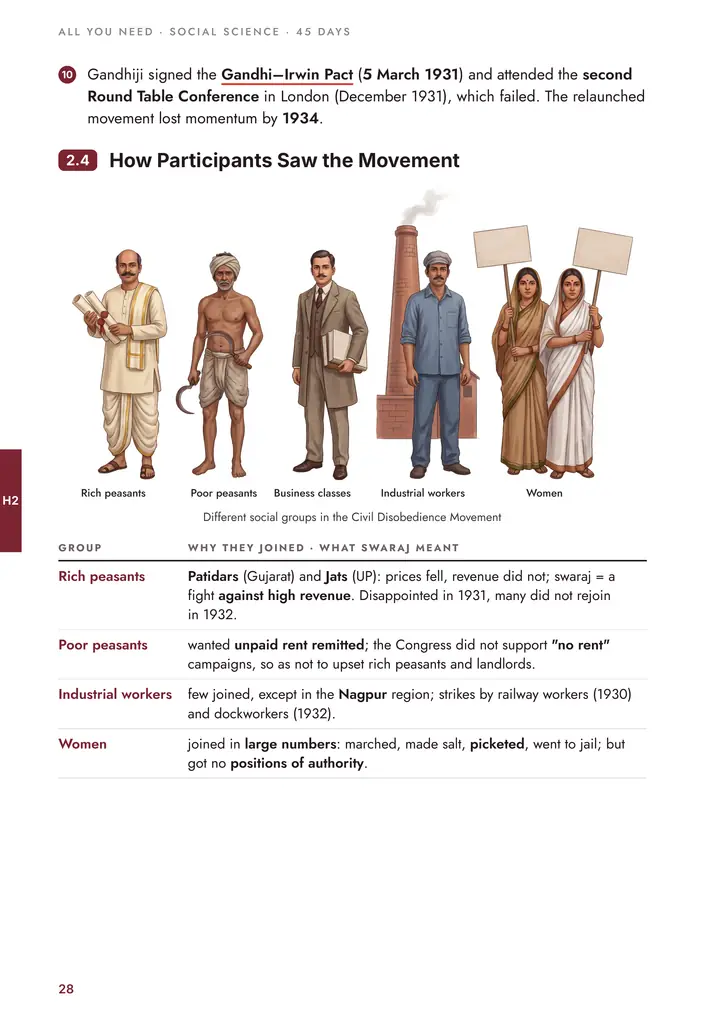History: How participants saw the movement